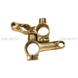 SSM MOTO premium brass anti-lever set for Royal Enfield motorcycle handle controls.