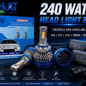LIUHJG 240W LED Headlight Bulb set for car, 300% brighter super-focused beam, available at SSM MOTO.