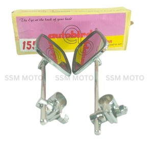 Autobird Chrome Mirror Pair for Royal Enfield Old Model Bullet & Standard