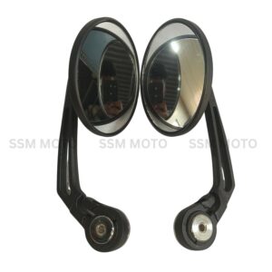 Genuine-Type Round Mirror Pair for Royal Enfield Reborn, Meteor 350 & Hunter 350