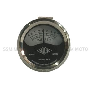 Miller British-Made Ammeter Gauge (No.75V) for Royal Enfield
