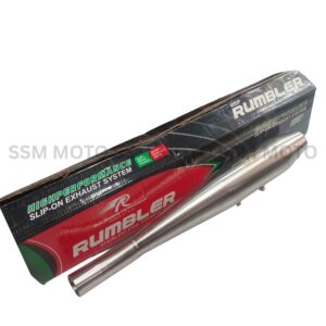 Red Rooster Rumbler Stainless Steel Slip-On Exhaust for Royal Enfield GT